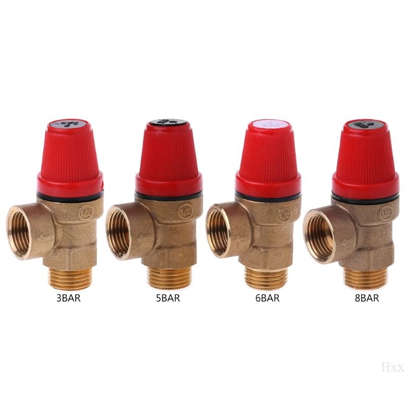 Nova válvula de segurança bronze dreno relief swithch para aquecedor de água solar fio interno e exterior