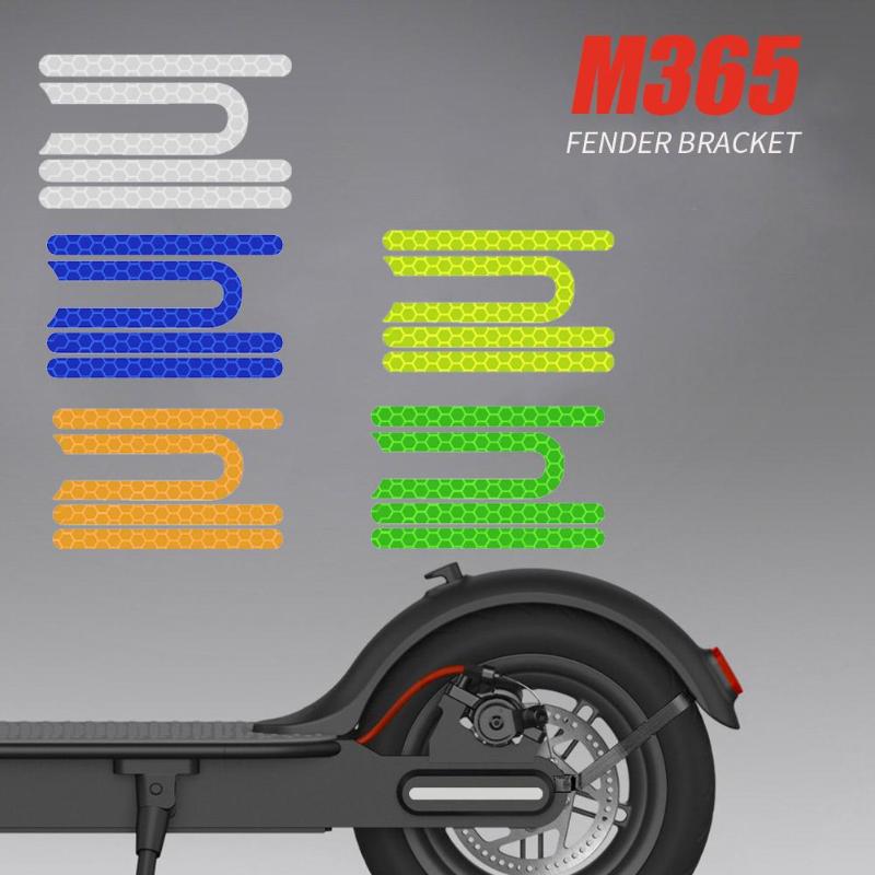 4 pièces/ensemble Scooter autocollant réfléchissant avant roue arrière pneu couverture coque de protection pour Xiaomi M365 Scooter électrique pièces