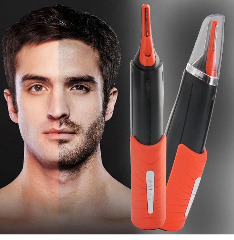HMT Gesichts Haar Elektrische Rasierer Pflege Entferner Haar Trimmer 2 in 1 Männlichen Switchblade Schnurrbart Bart Augenbraue Haar Trimmer Rasierer