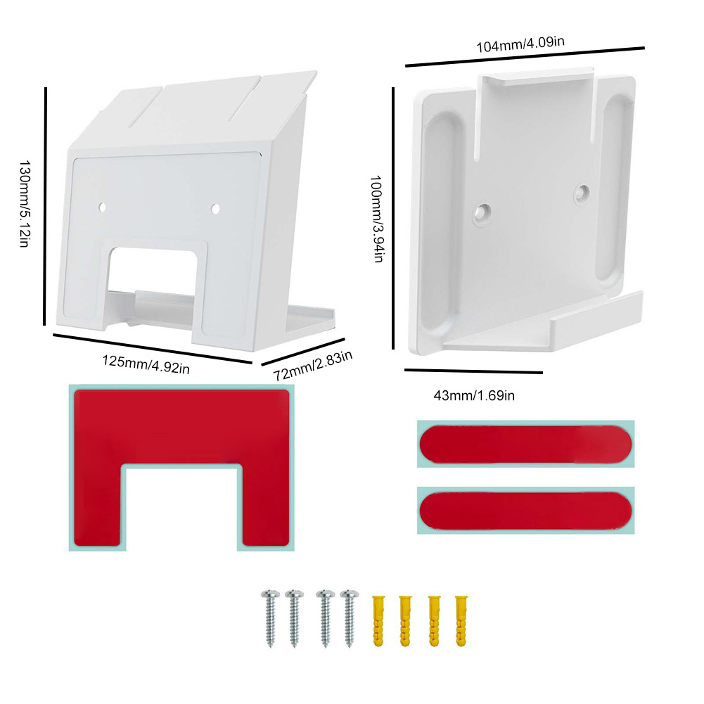 Wall Mounting Bracket Wall&Roof Installation Metal Kit Wall Mount Storage Holder for StarLink Gen3 V3 Router Power