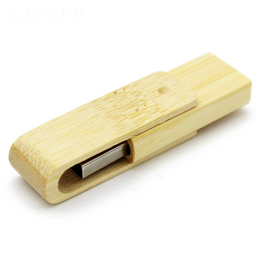 Jaster USB2.0 Hout Rotatie Flash Drive Usb 4 Gb 8 Gb 16 Gb 32 Gb 64 Gb Pen Drive bruiloft Herdenkingsmunt U Disk: 128GB / Bamboo carbon