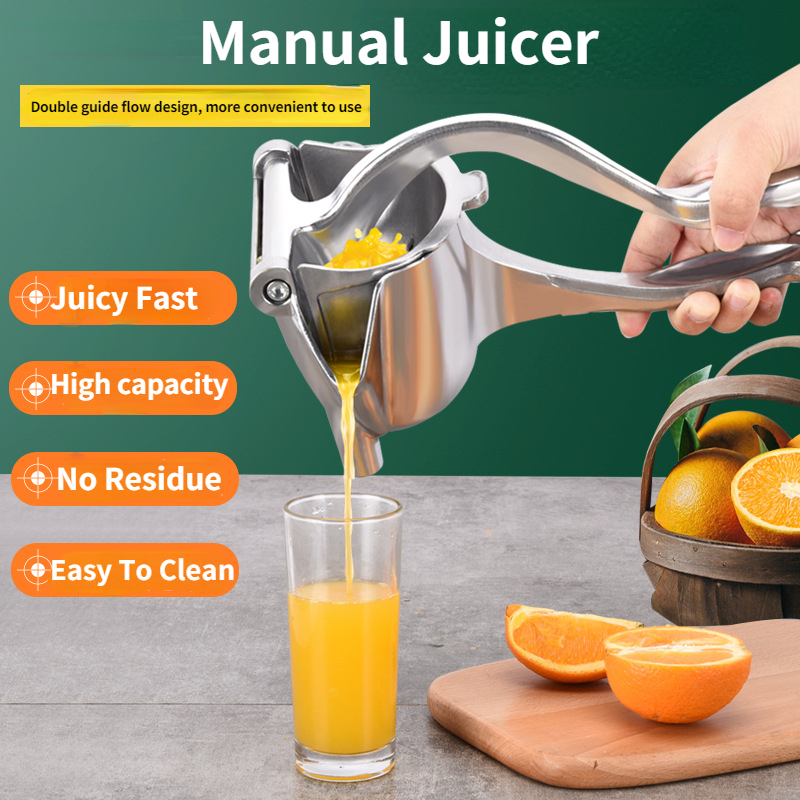 Tragbare Manuelle Saftpresse Aluminiumlegierung Handdruck Entsafter Granatapfel Orange Zitrone Zuckerrohr Bar Küche Obst Werkzeug