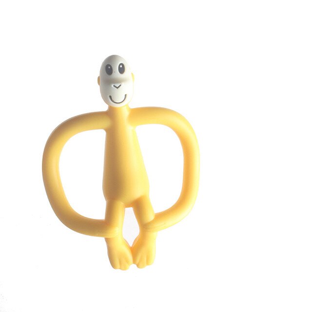 Hoge 1Pc Cartoon Aap Siliconen Peuter Molaren Pijnbestrijding Tool Kids Bijtring Ketting Tandjes Kralen Kraamcadeau: D
