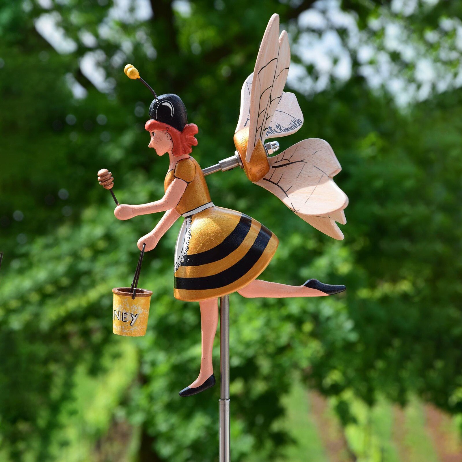 Whirligig-Asuka Series Windmill Whirly MISS BEESY Garden Lawn Decoration Flower ornament Decoration Garden Decor Wind Spinners