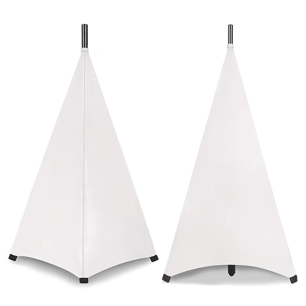 Dj Light Speaker Stand Cover Universal Tripod Stand Cover Height Flexible Stretchable Floor Equipment Tool Blind Accessories: Silver