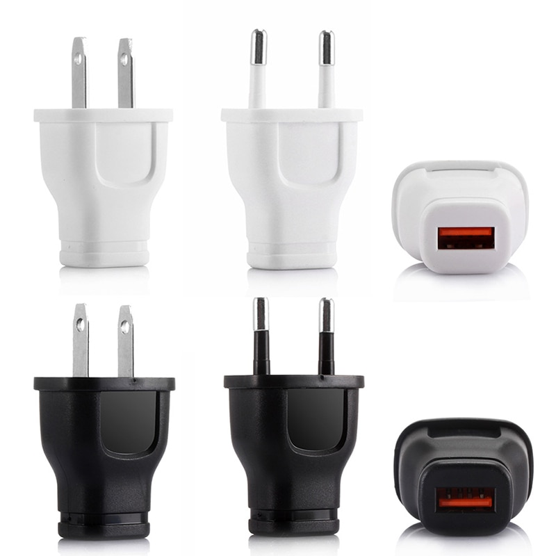 Mobile Phone Charger Plug 1A One Port Integrated Head USB Direct Charge Universal EU/US Plug Travel Smartphone Charger