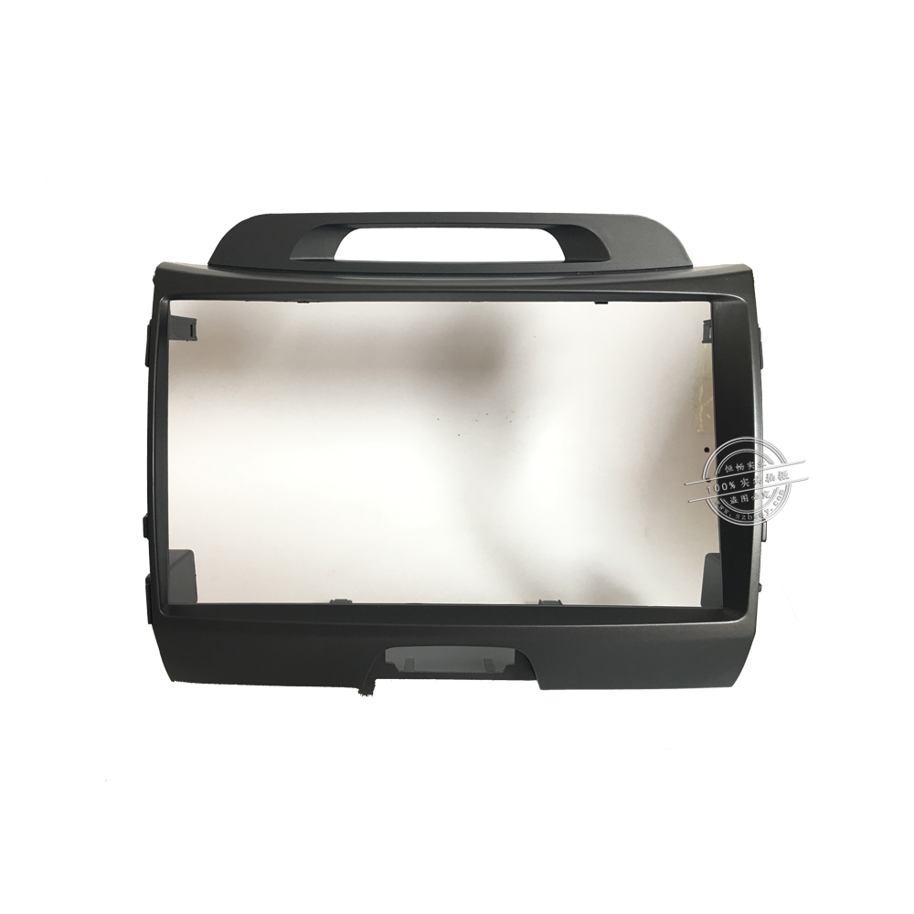 Marco de placa frontal de Radio de coche 2 Din HACTIVOL para KIA SPORTAGE R , panel de reproductor GPS DVD para coche, kit de montaje de panel, accesorio de coche