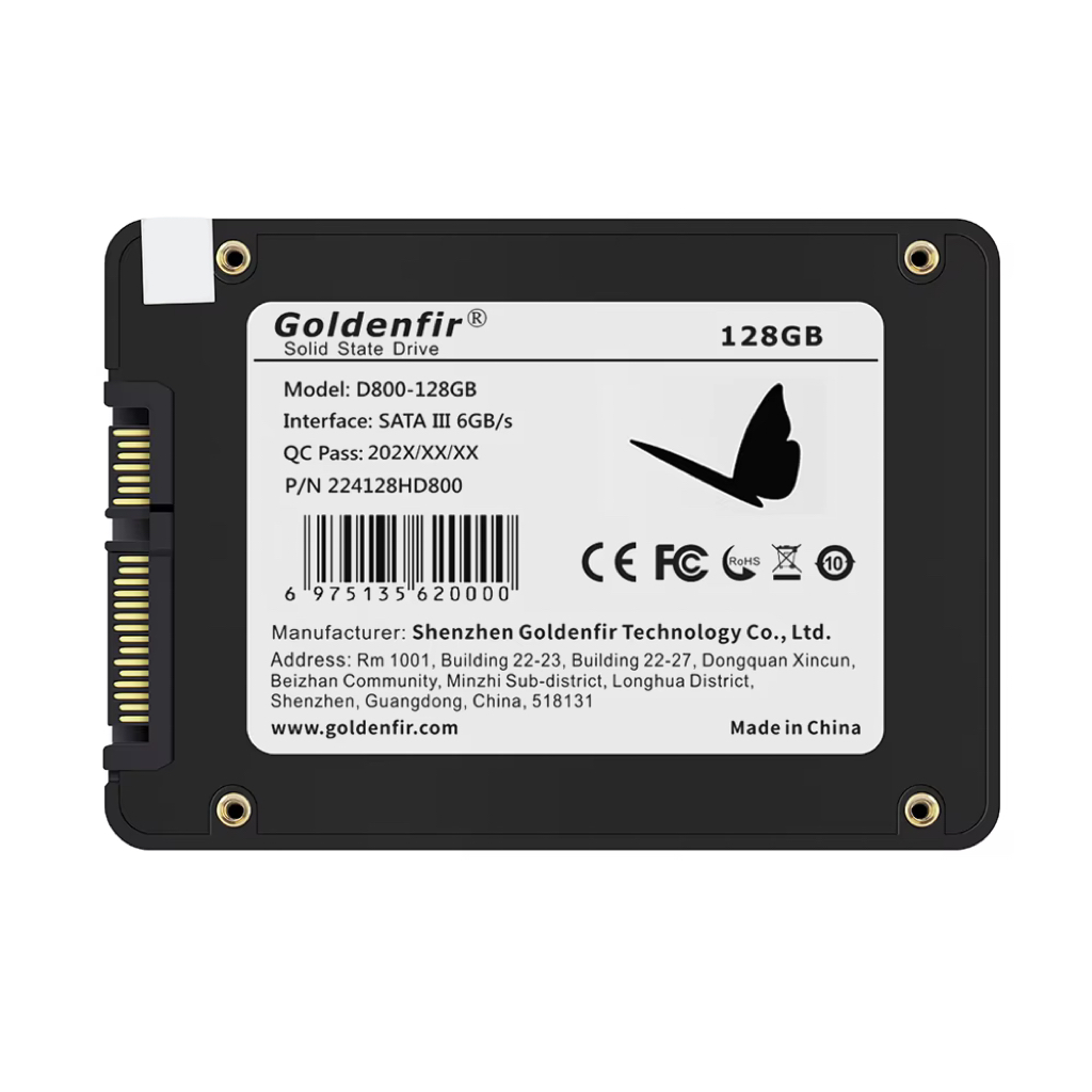 Goldenfir – disque dur SSD, sata 3, avec capacité de 128 go, 512 go, 480 go, 256 go, 500 go, 1 to, pour ordinateur portable, 2.5
