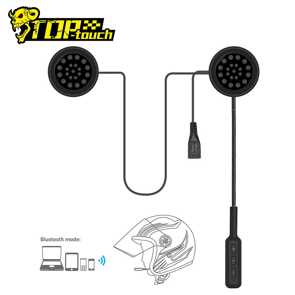 GETNOOG casque casque moto bluetooth casque étanche casque Bluetooth filaire Bluetooth livré avec FM pour moto