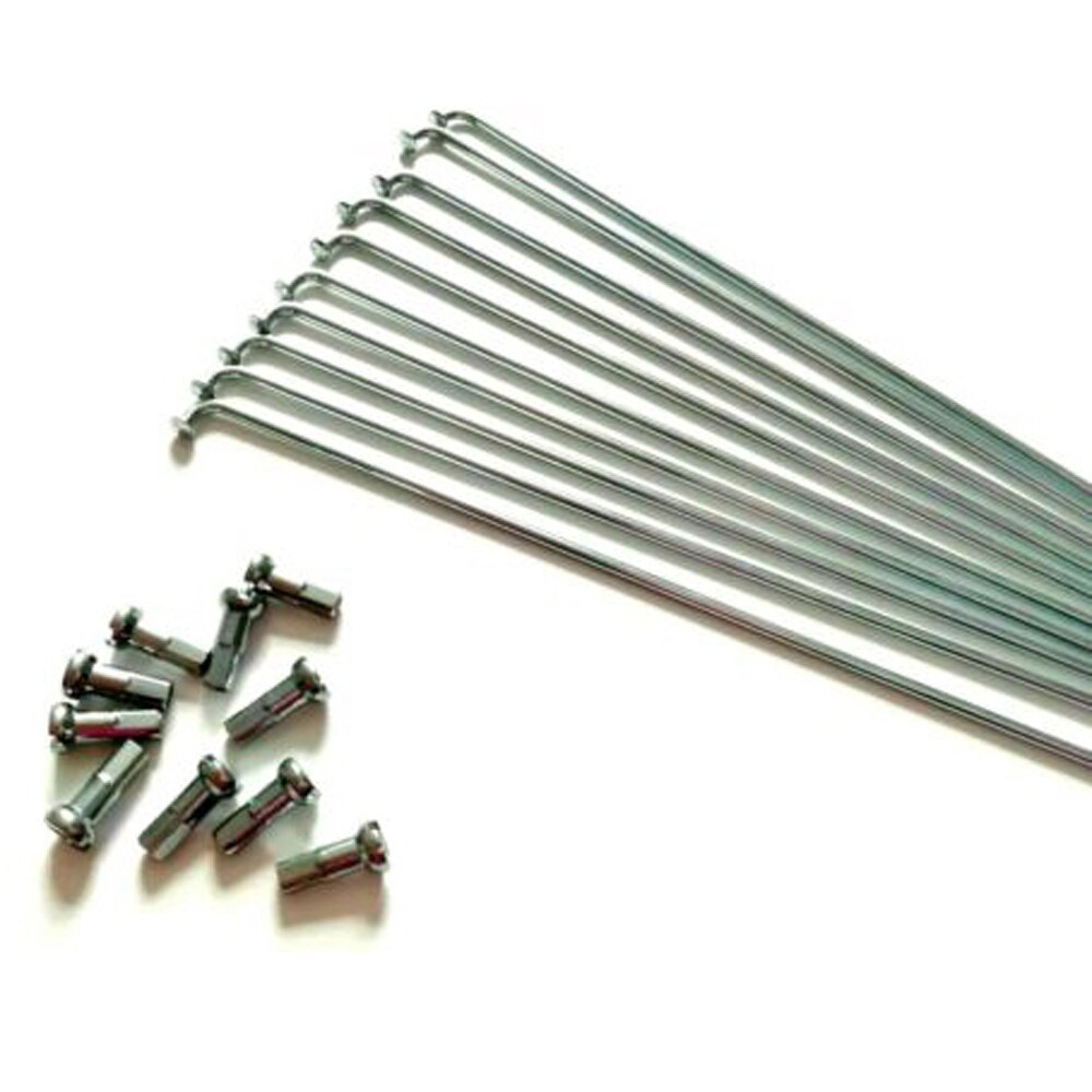 Raggi per biciclette 10x14G con nippli raggi per biciclette ad alta resistenza per Mountain Bike in acciaio inossidabile