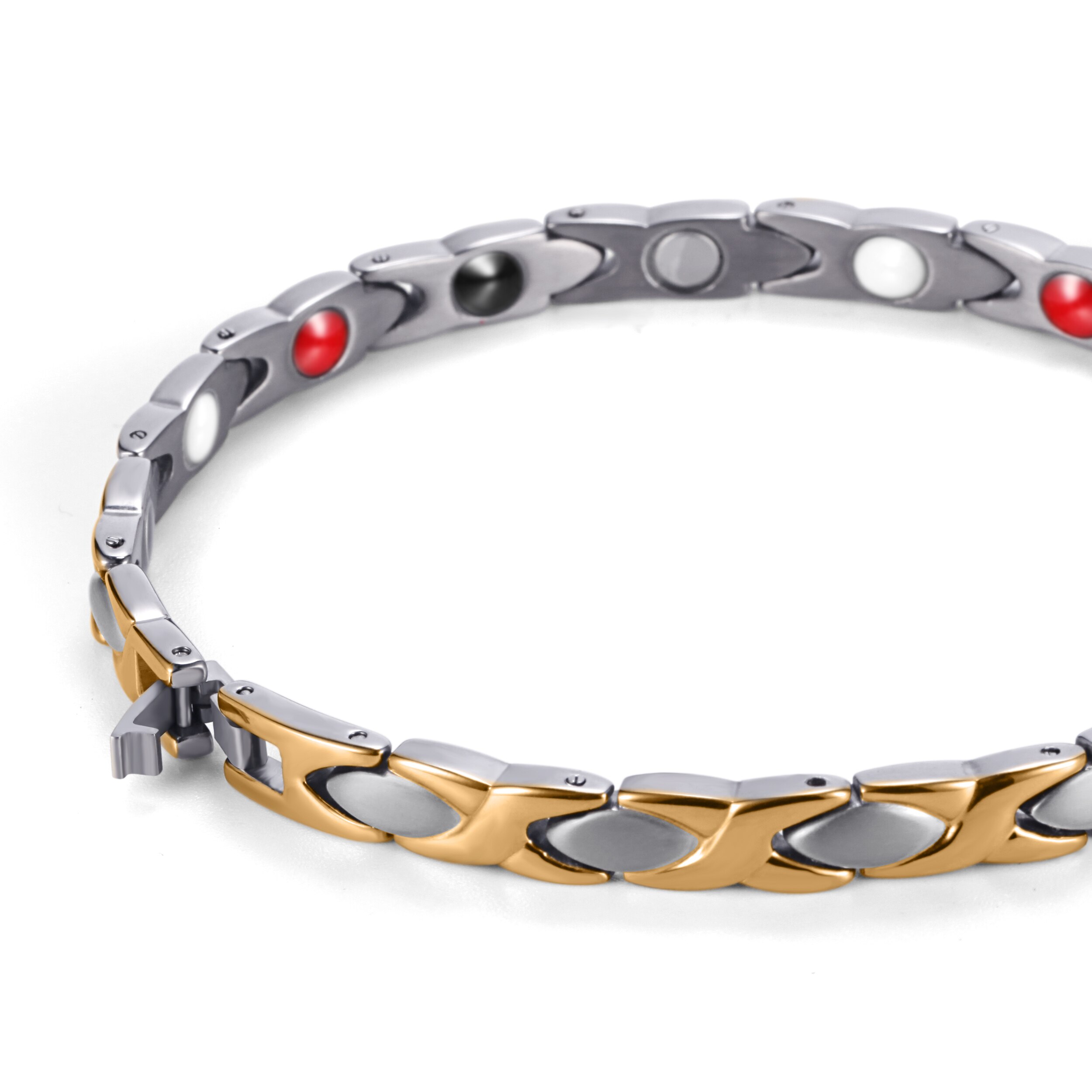 Rainso Classic Vrouwen Magnetische Therapie Enkelbanden Titanium Negatieve Ionen 4 Elements Enkelband Femme Accessoires