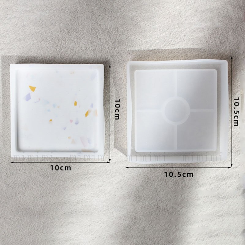 Lastryko taca silikonowa świeca zapachowa podstawa taca betonowa tynk forma w kształcie tacy Jesmonite forma okrągła owalna kwadratowa płyta: E