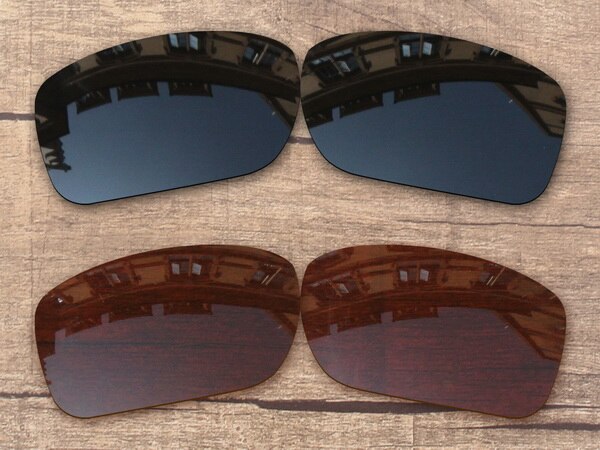 Vonxyz-Lentes de repuesto polarizadas para montura de turbina, lentes con más de 20 opciones de Color, para-roble: Black and Brown