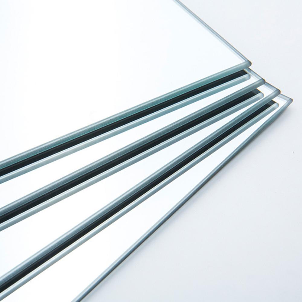 Espejo extraíble duradero de 22*22cm, 4 Uds de , pegatinas de pared, espejo de largo completo para sala de estar/dormitorio infantil para decoración del hogar