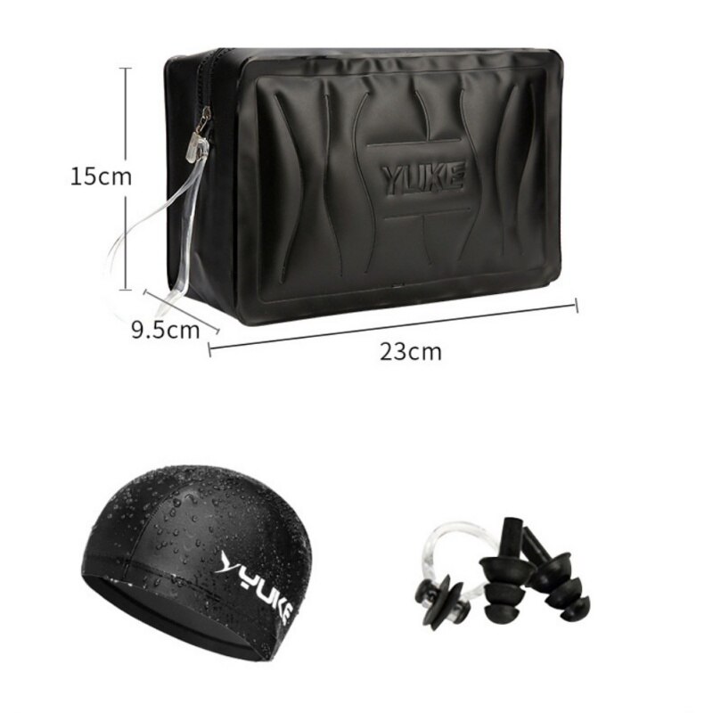 Herren-badeanzug in übergröße, badehose, badeshorts, badehose, schwimmbrille, badekappe, tragetasche, 5 -teilig