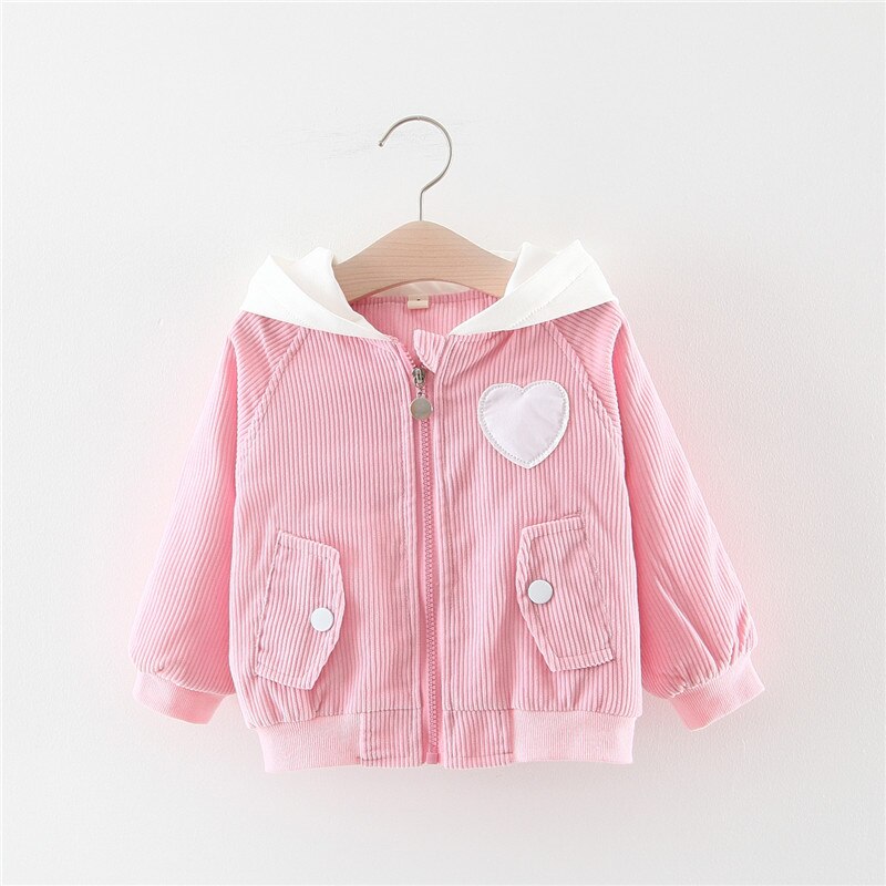 Yaloode Baby Meisje Jas Jas Lente Herfst Baby Hooded Bovenkleding Baby Peuter Windjack Jas Kids Kinderen Kleding: pink / 12m
