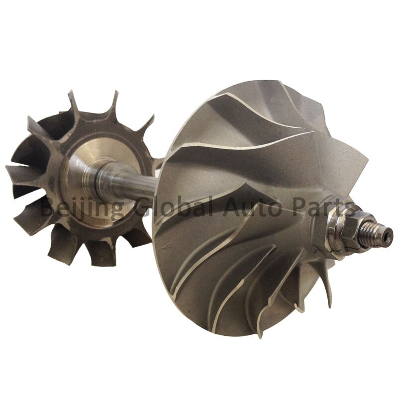 Tbp 4 turbolader rotorsamling tbp 4 turbo afbalanceret turbinehjulaksel og kompressorhjul