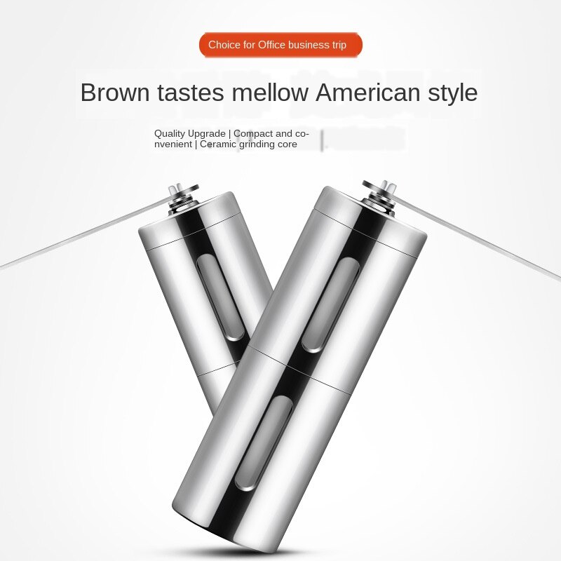Portable Coffee Grinder Mini Stainless Steel Hand Manual Handmade Coffee Bean Burr Grinders Mill Kitchen Tool Crocus Grinders