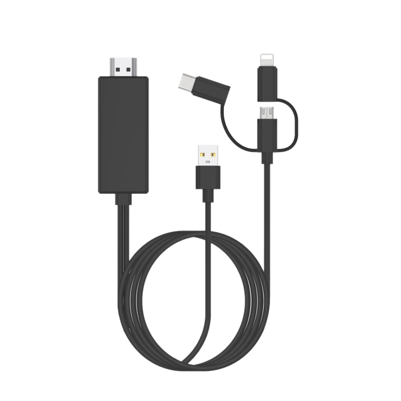 USB Naar HDMI Spiegel Cast Kabel met Audio MHL voor Ios Telefoon Pad interface Android Telefoon Om LED TV Micro -USB Type C Naar HDMI