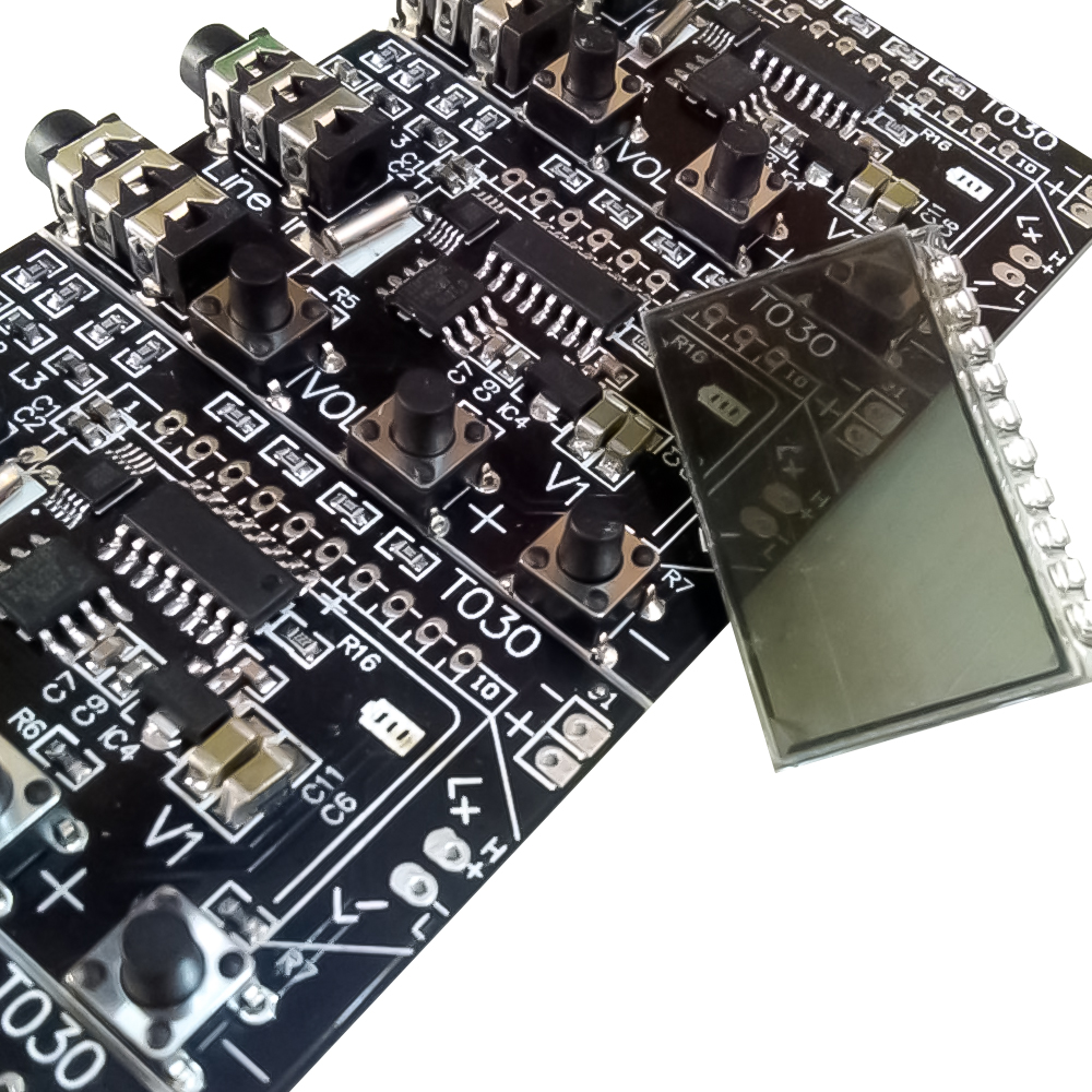 Digitale LCD 2 kanaals FM stereo zender board draadloze audio transmissie fm 78 MHz tot 108 MHz module met antenne DC 3.6 V-15 V