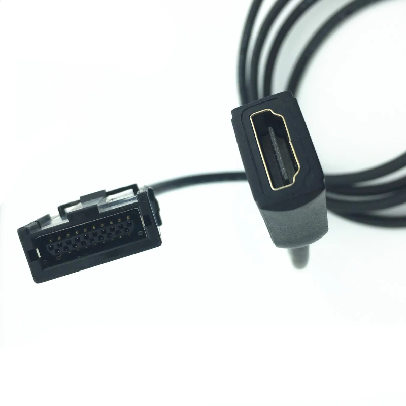 Hdmi 1.4 type e han til type a hun video lydkabel bilforbindelsessystem kvalitet bil båd instrumentbræt stik kabeladapter