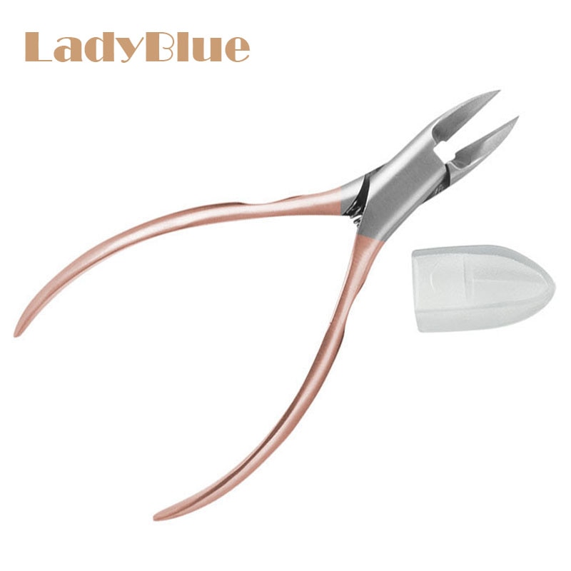 Rose Gold Nail Scissors Fingernail Toenail Cuticle Nipper Pedicure Paronychia Trimmer Dead Skin Remove Clipper Manicure Tool