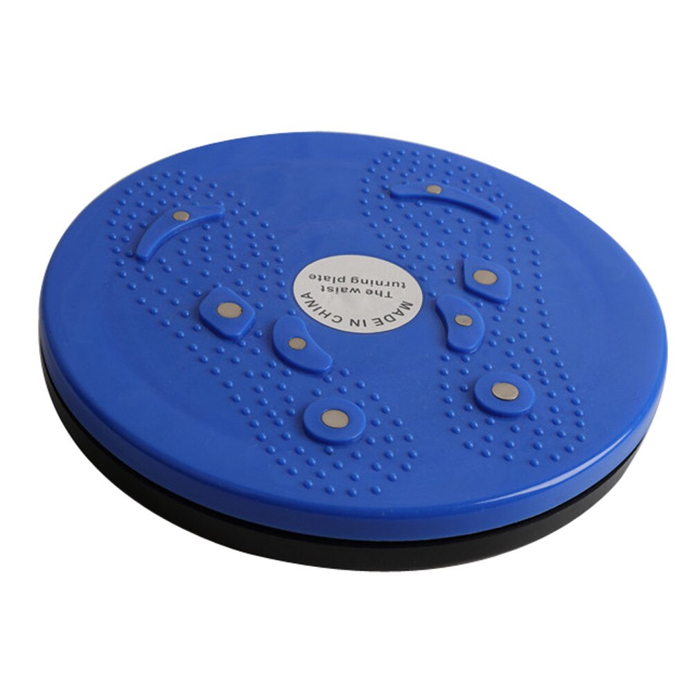 360 Graden Fitness Balance Board Draaibaar Massage Disc Ronde Platen Board Gym Taille Draaien Exerciser Fitness Reflexologie # T2G: Blauw