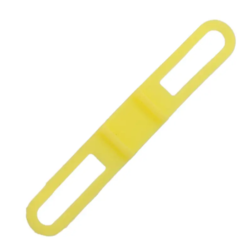 Correa de silicona para luz de bicicleta, manillar de bicicleta, soporte para linterna, correa de alta elasticidad, soporte de luz multiusos, corbata fija: Azul cielo