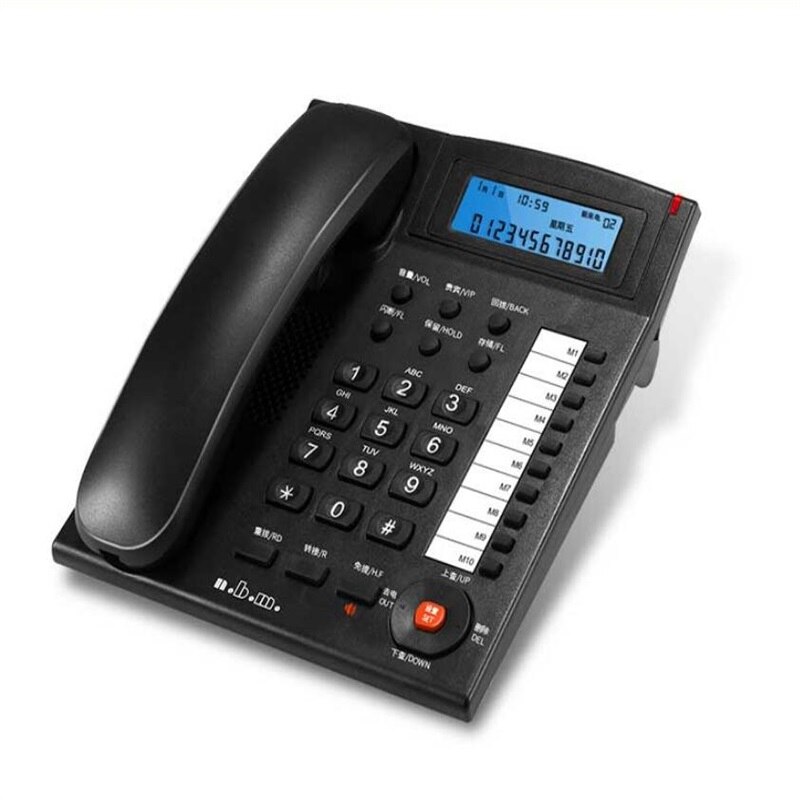 Wired Home Office Caller ID Display Landline Fixed Telephone with Redial Function: 3