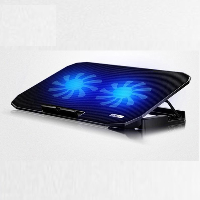 Jelly Comb Gaming Laptop Cooler Adjustable Speed 2 USB Ports and 2 Cooling Fan Laptop Cooling Pad Notebook Stand for 12-17 inch: not with LCD