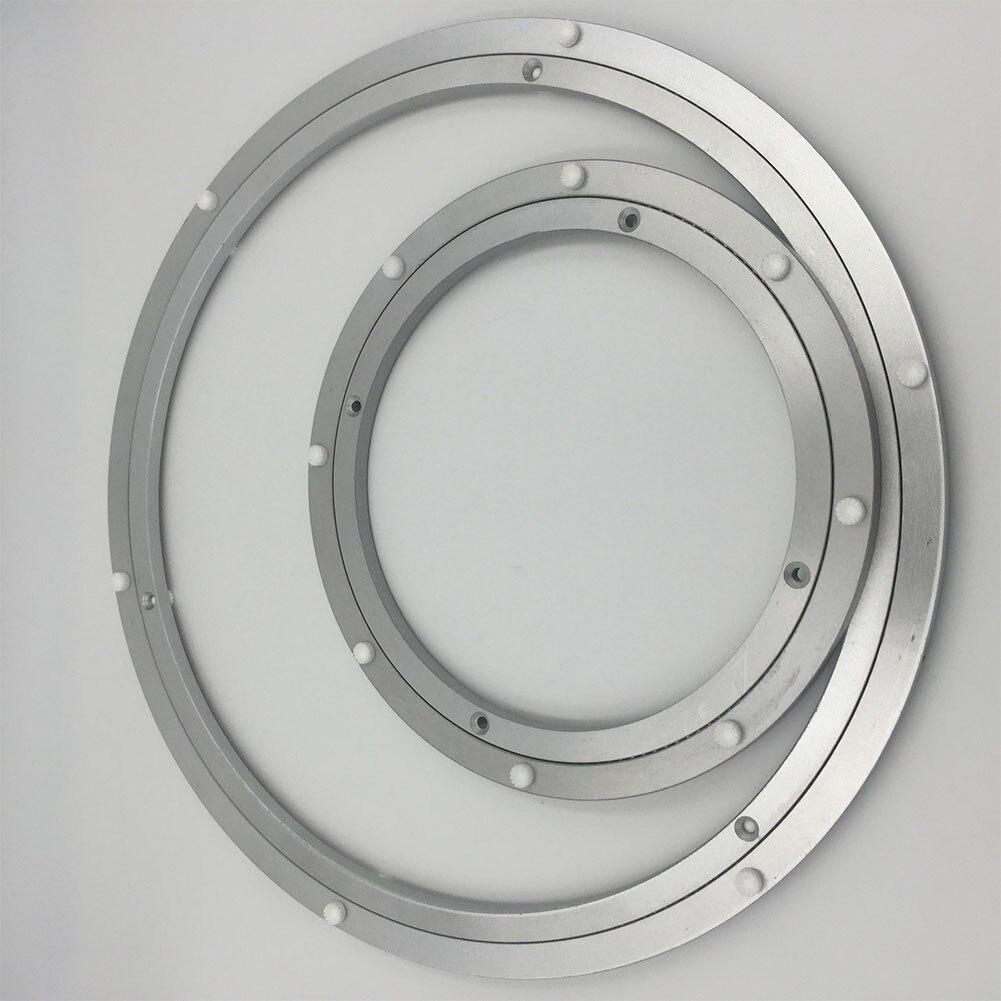 Accueil plaque tournante pratique roulement rond lisse matériel Durable plaques pivotantes rotatives réduire le bruit Table alliage d'aluminium