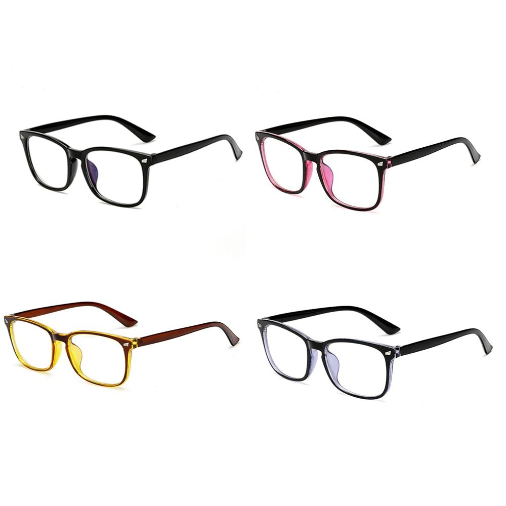 Women Men Transparent Computer Glasses Spectacle Frame Anti Blue Ray Clear Lens Eyeglasses Portable Vision Care Optical Glasses