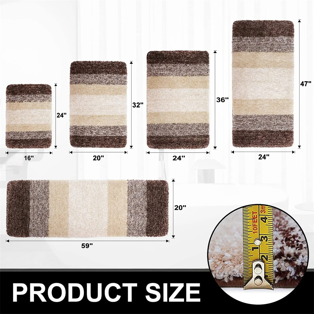 Olanly-alfombrilla de baño de lujo, alfombra absorbente de microfibra para baño, alfombrilla para pies de ducha, suelo suave antideslizante para sala de estar, decoración de alfombras de felpa