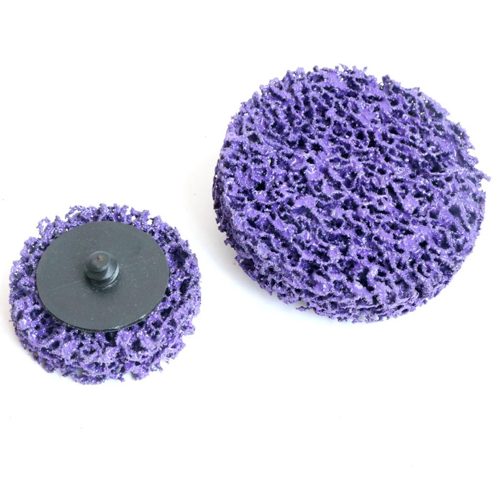 2" 3inch 75mm 6pcs Roloc Quick Change Disc Clean & Strip Grinding Disc for Metal Paint Rust Removal