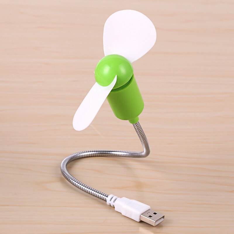 1pc Flexible Mini USB Cooling Fan Cooler For Laptop Desktop PC Portable Low Noise Flexible Goose Neck Cooler Fan