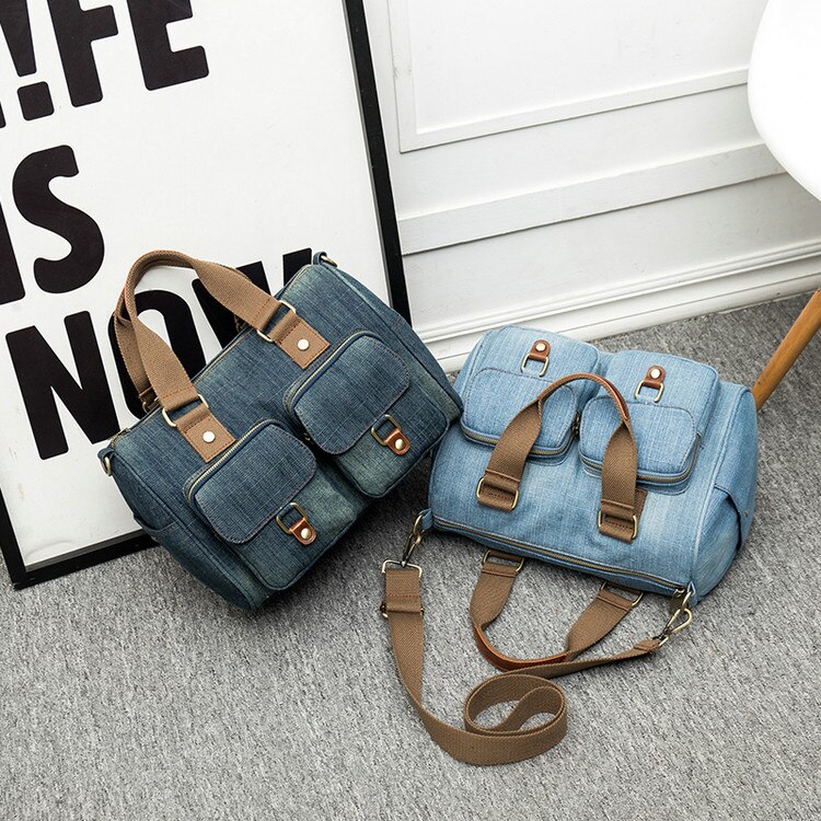 Rdywbu de luxe femmes sac Denim sacs à main femme jean sac à bandoulière femmes fourre-tout sac à bandoulière B726