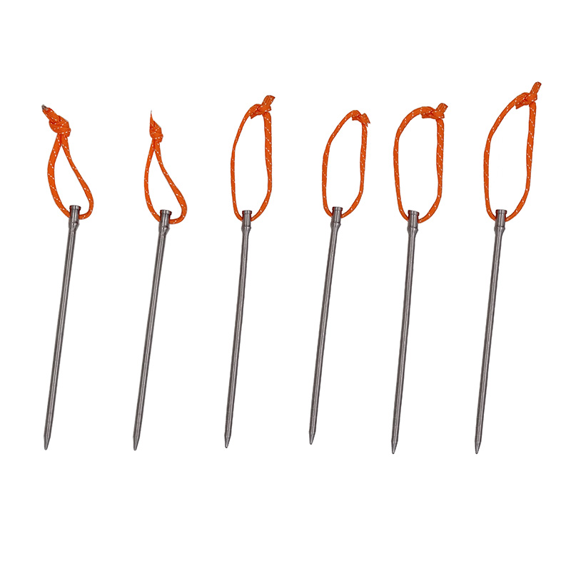 Titanium Tentharingen Ultralight Hoge Sterkte Tent Stakes Lichtgewicht Winddicht Touw Nail Camping Tent Accessoires Nooit Roestig