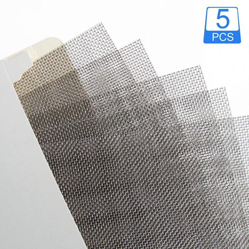 5PCS Stainless Steel Woven Wire Mesh-11.81Inch X 8.26Inch,Hard And Heat-Resistant Woven Wire 20 Mesh Corrosion-Resistant