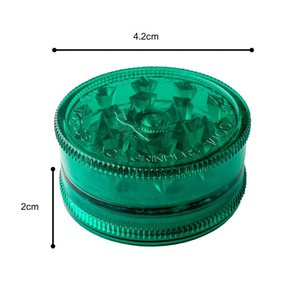 Hibron Grinder 2 Piezas. Molinillo de Hierbas. Grabado Hoja de marihuana.
