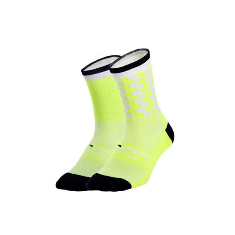 Running Bicycle Riding Socks Compression Mid Stocking Mountaineering Socks Words Printed Sports Unisex Cycling Sock !