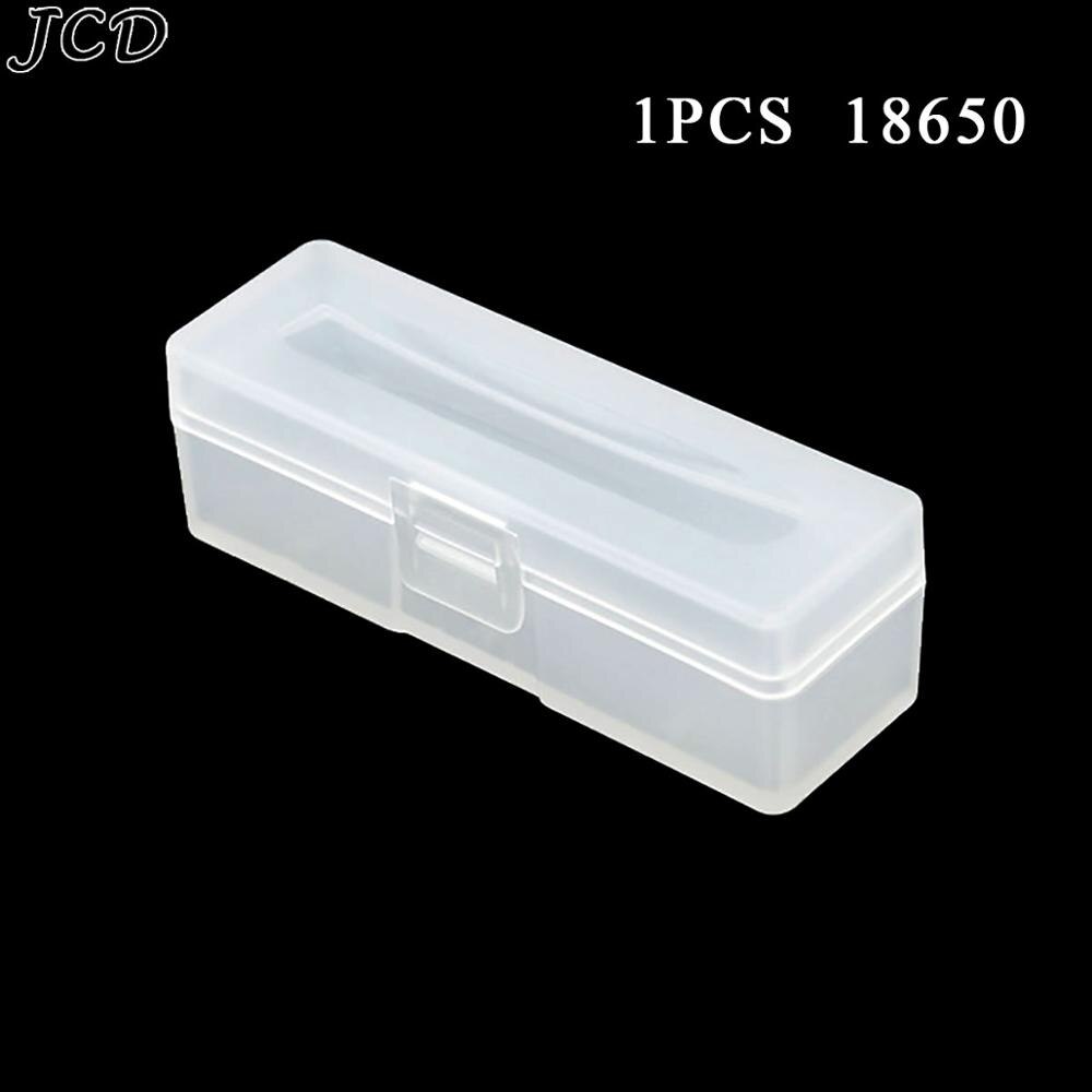 Jcd Hard Plastic 18650 Batterij Opbergdozen Case Houder Met Clip Voor 1/2/4/8x/10X18650 Oplaadbare Batterij Waterdichte Gevallen: 1Slot  18650