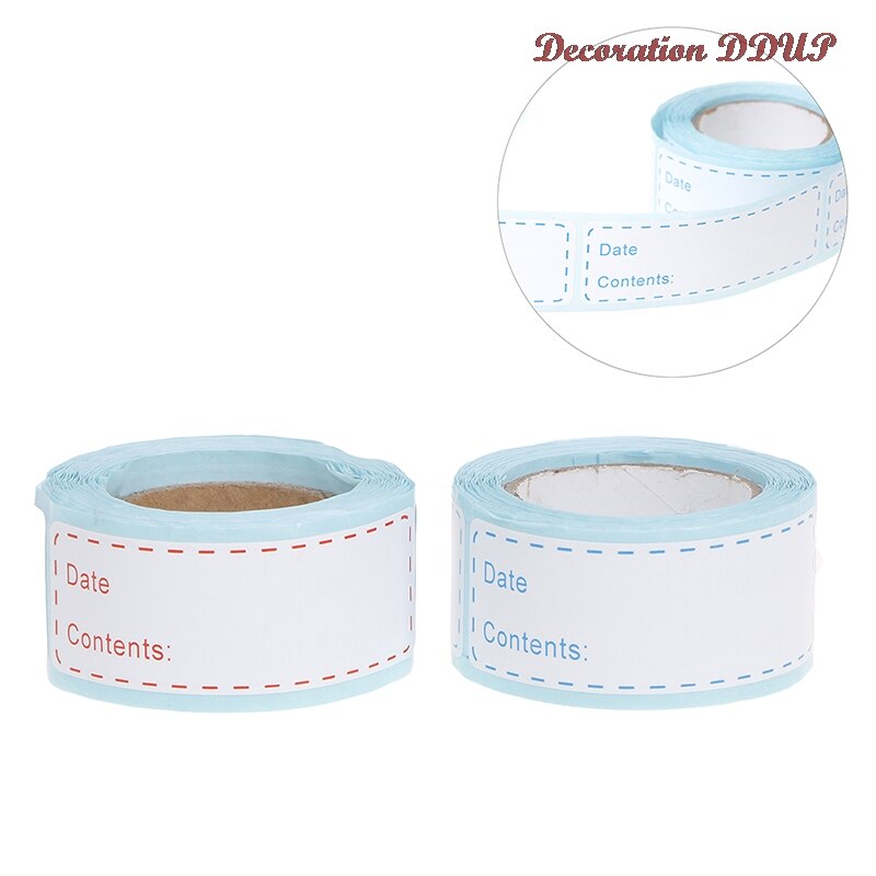 Material Food Storage Label Refrigerator Freezer Food Storage Date Content Stickers For Container Tin Bin Bag Bottle Jar Packing
