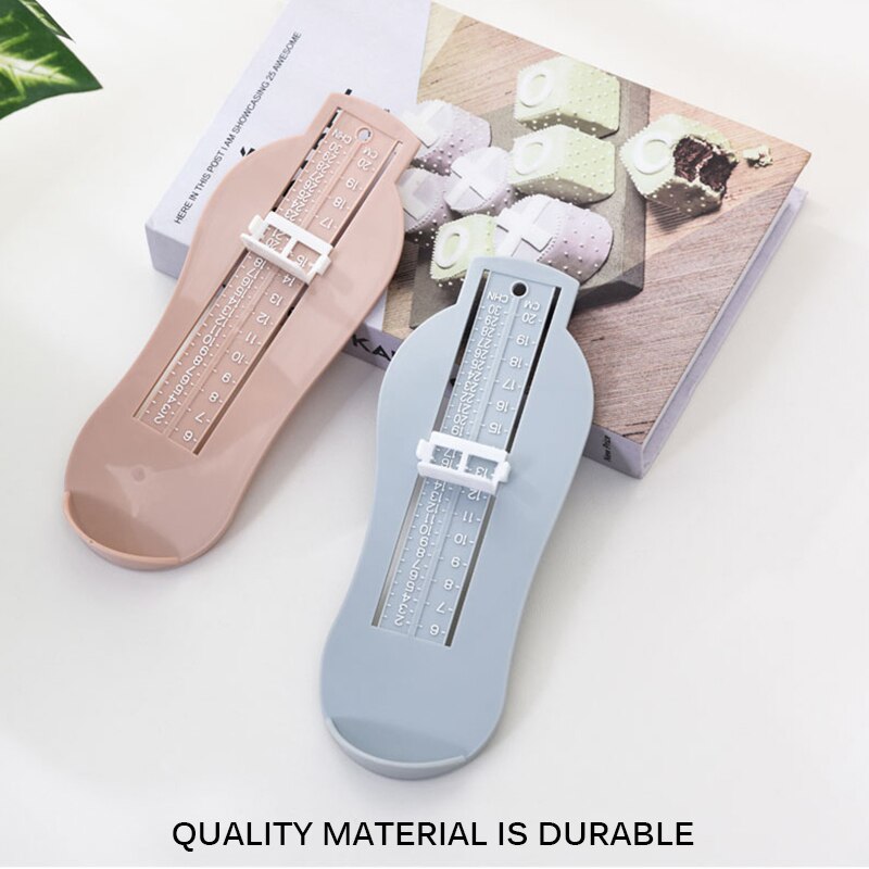 Medidor de medida de pie para chico bebé, regla de medición de tamaño de zapatos, longitud de cultivo, regla de ajuste de pie, medidas de herramienta, 3 colores