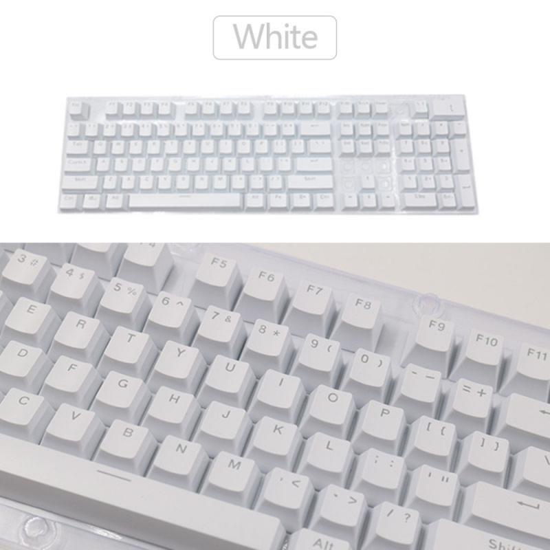 Mechanisch toetsenbord speciale toetskap 104- toetsen abs kleur diy dubbele injectie lichttransmissie toetsenbordkap slijtvast