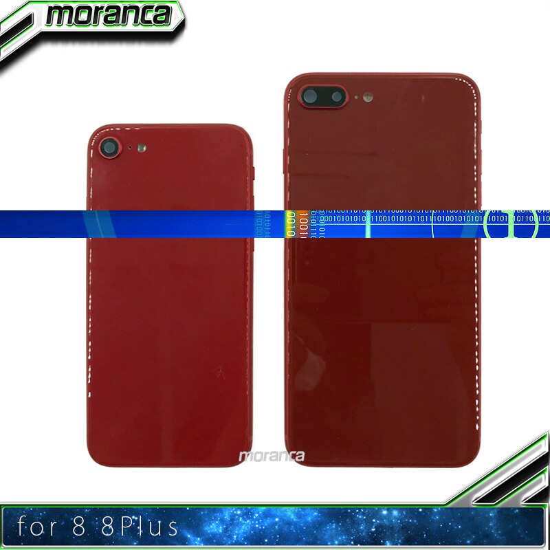 Volledige Behuizing Voor Iphone 8 8Plus Plus Back Battery Cover Midden Frame Chassis + Glas Met Flex Kabel kleine Onderdelen Vergadering