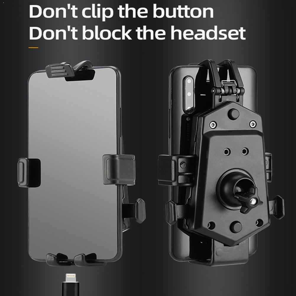 Mountainbike aluminiumslegering mobiltelefonholder el-telefon cykelholder motorcykel hol mobil navigation mobil  d3 a 9