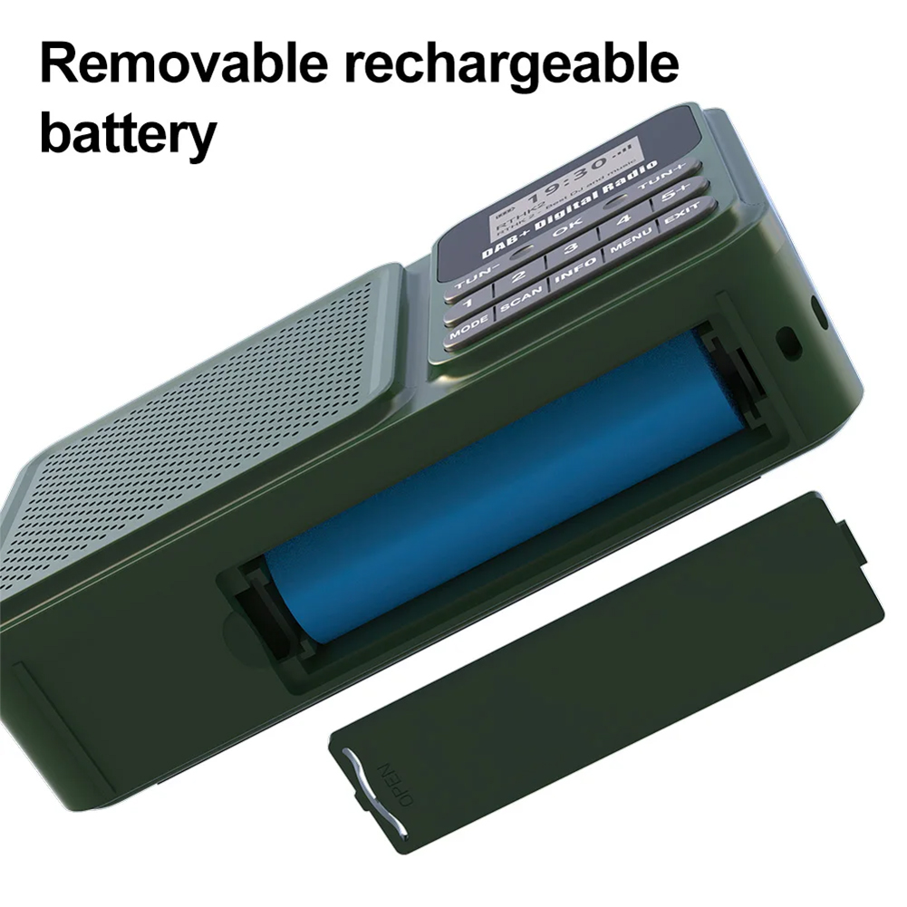 DAB+ digitale radio Draagbare FM-radio Bluetooth op zonne-energie en oplaadbare noodradio Ondersteunt U Disk TF-kaart MP3-speler