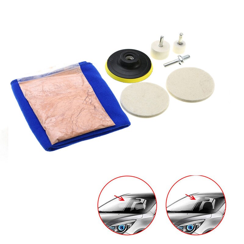 8 Stuks Auto Voorruit Kras Reparatie Polijsten Kit