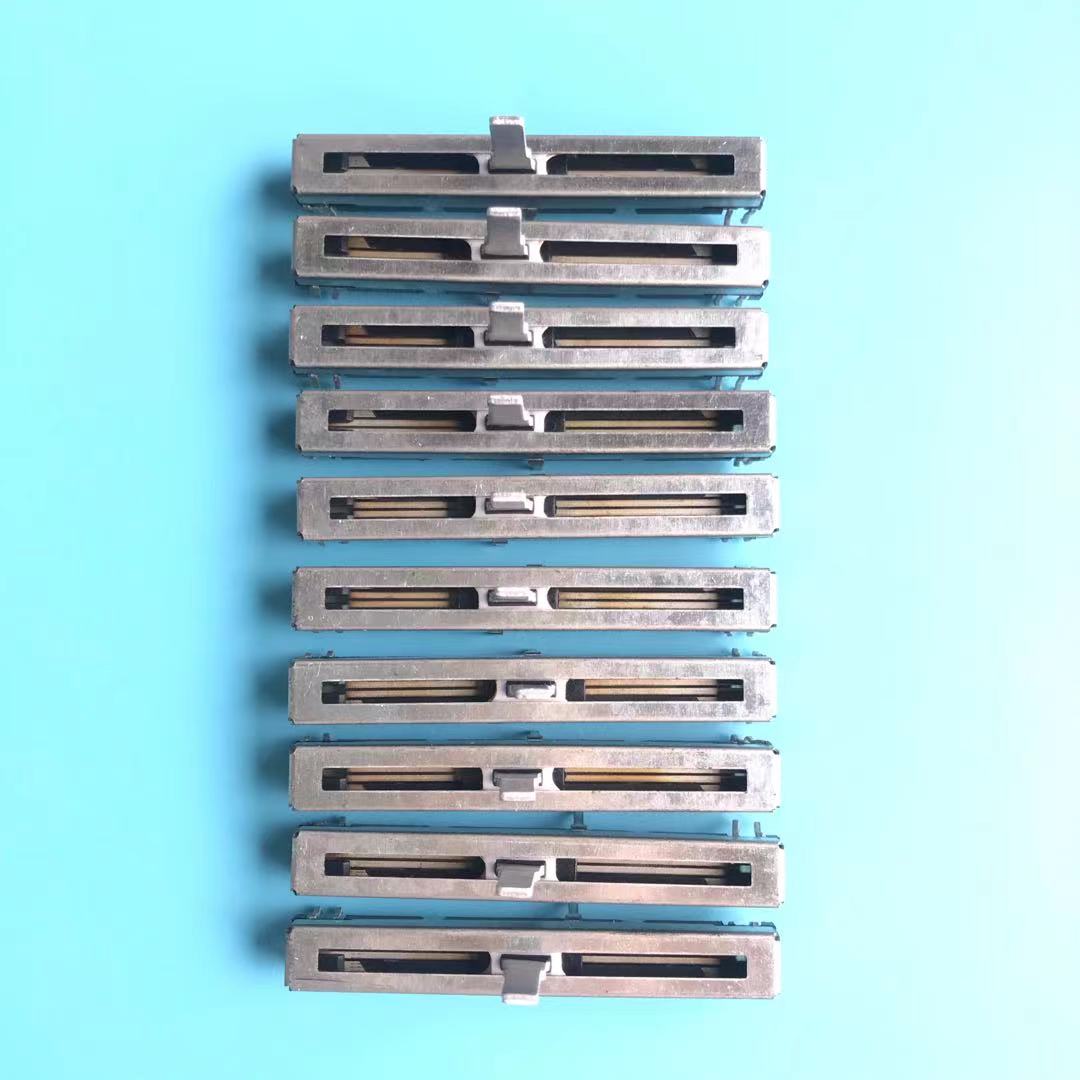 Potentiomètre à Double glissière B50K B50KX2, 6cm, 60MM, longueur de la poignée 15MM, 20 pièces/lot