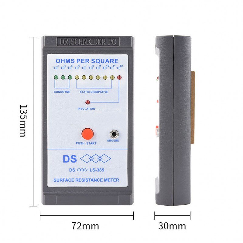 Toplionace Weerstandstester antistatische tester oppervlakteweerstand SL-030 in de hand gehouden
